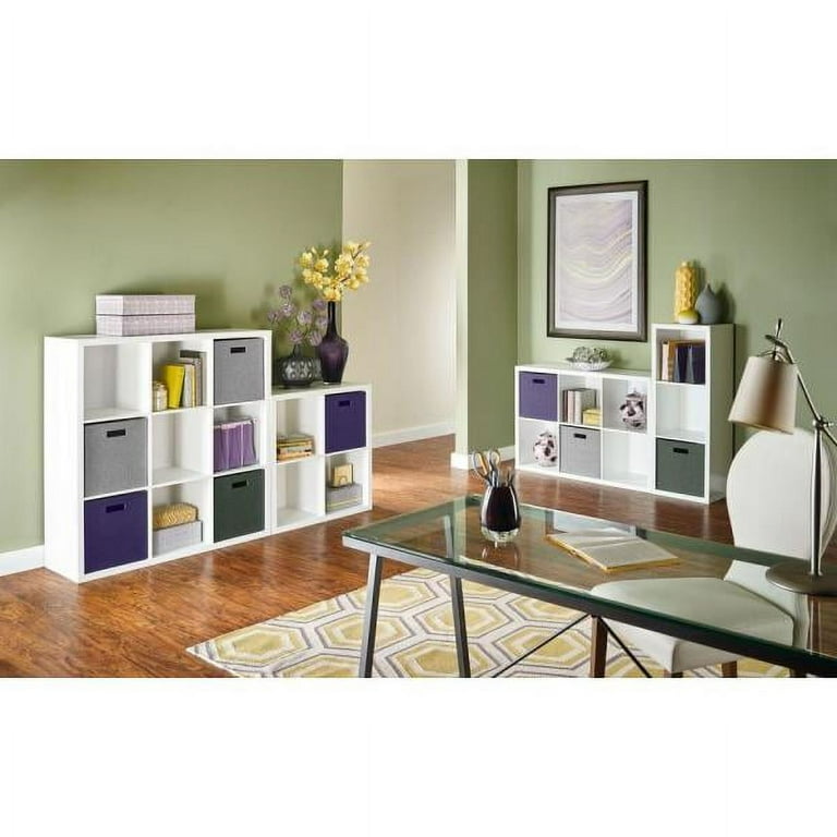 ClosetMaid 6 Cube Storage Shelf Organizer Bookshelf with Back Panel, Easy  Assembly, Wood, White Finish