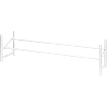 ClosetMaid 8111 Stack and Expand Shoe Rack, White — Residential Use, Standard Application