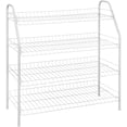 thumbnail image 1 of ClosetMaid 8131 4-Tier Freestanding Shoe Rack, White 2-Pack, 1 of 1
