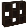 thumbnail image 1 of ClosetMaid 9 Cube Wood Stackable Bookcase Display Shelf Organizer, Espresso, 1 of 6