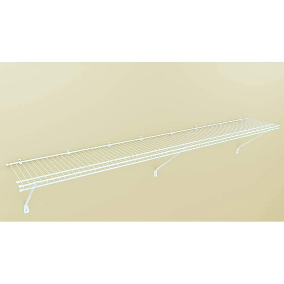 ClosetMaid Adjustable Stainless Steel 12"W x 12"D Storage Shelves, White