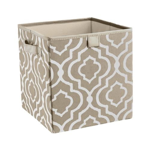 ClosetMaid Adult Carrying Handles Storage Fabric Indoor Bin, Multi-Color