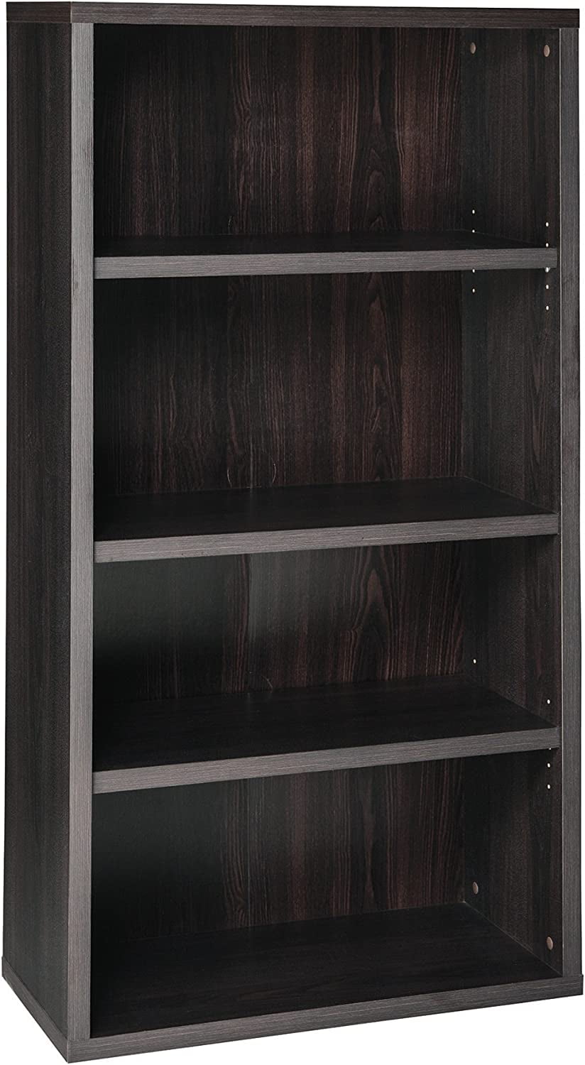 ClosetMaid Bookshelf with 5 Shelf Tiers Adjustable Shelves Tall