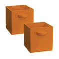thumbnail image 1 of ClosetMaid Cubeicals Fabric Drawer, Open Storage Organizing Bin, Fiesta Orange (2 Pack), 1 of 7