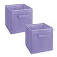 thumbnail image 1 of ClosetMaid Cubeicals Fabric Drawer, Open Storage Organizing Bin, Light Purple (2 Pack), 1 of 6