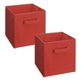 thumbnail image 1 of ClosetMaid Cubeicals Fabric Drawer, Open Storage Organizing Bin, Red (2 Pack), 1 of 6