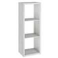 thumbnail image 1 of ClosetMaid 4543 Decorative Open Back 3-Cube Storage Organizer, Bleached Walnut, 1 of 3