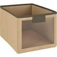 thumbnail image 1 of ClosetMaid Decorative Fabric Bin with Window, Mocha, 1 of 2