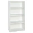 thumbnail image 1 of ClosetMaid Decorative Modern Rectangular 4 Tier Shelf Wood Bookcase, White, 1 of 6