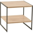 thumbnail image 1 of ClosetMaid 1310 Tier Square Wood Side Table with Storage Shelf, Natural, 1 of 5
