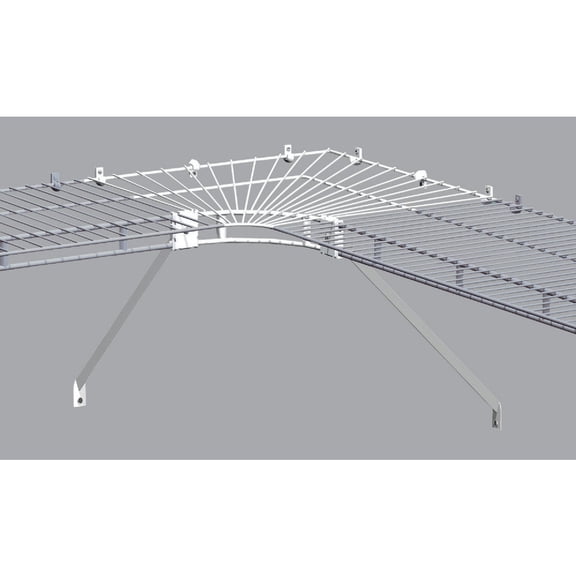 ClosetMaid Shelf & Rod Wire Closet Corner Shelf Kit - Pack of 6