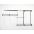 thumbnail image 1 of ClosetMaid 78809 ShelfTrack 5ft. to 8ft. Adjustable Closet Organizer Kit, Satin Chrome, 1 of 6