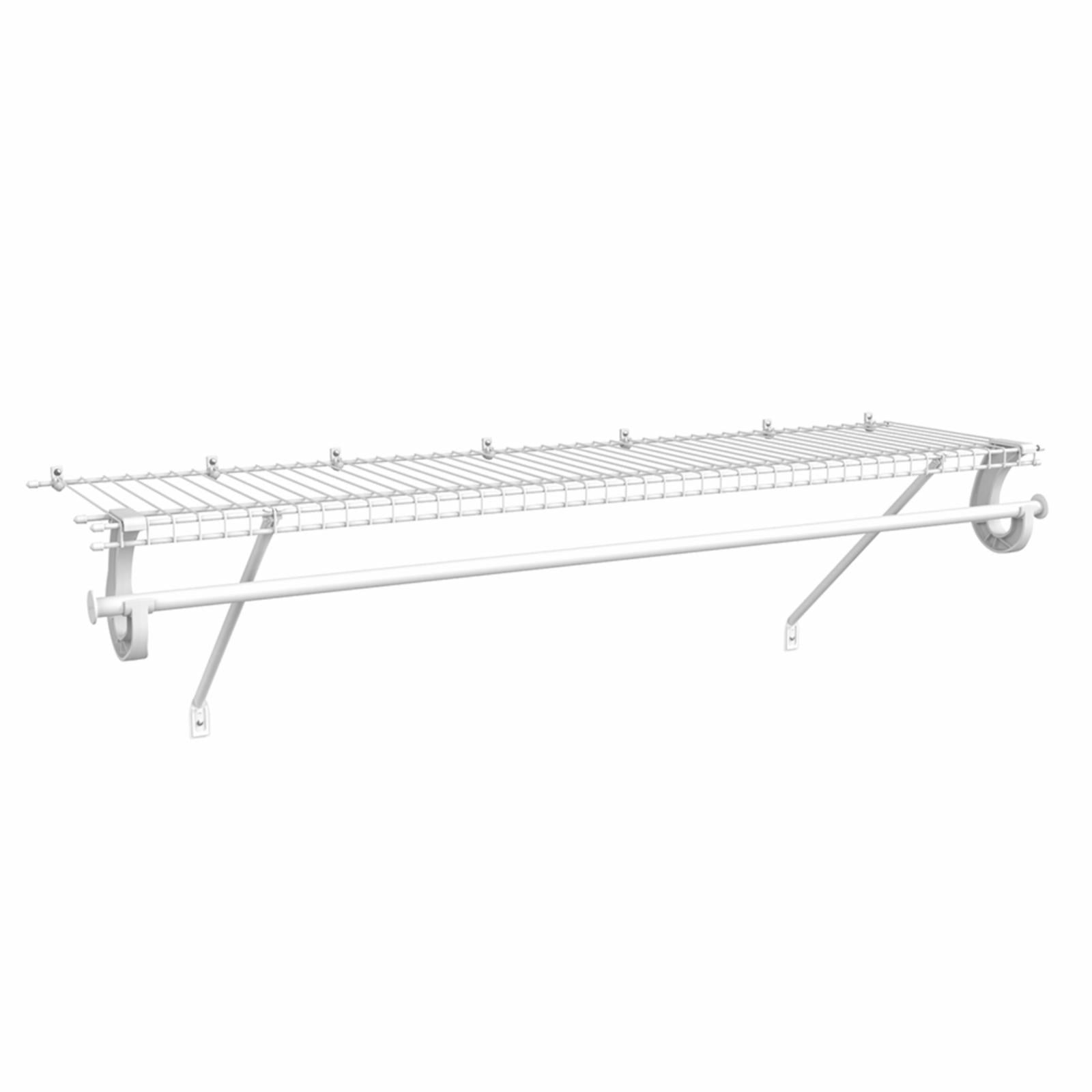 ClosetMaid SuperSlide 12 x 48 in. Wire Shelf & Hang Rod Kit