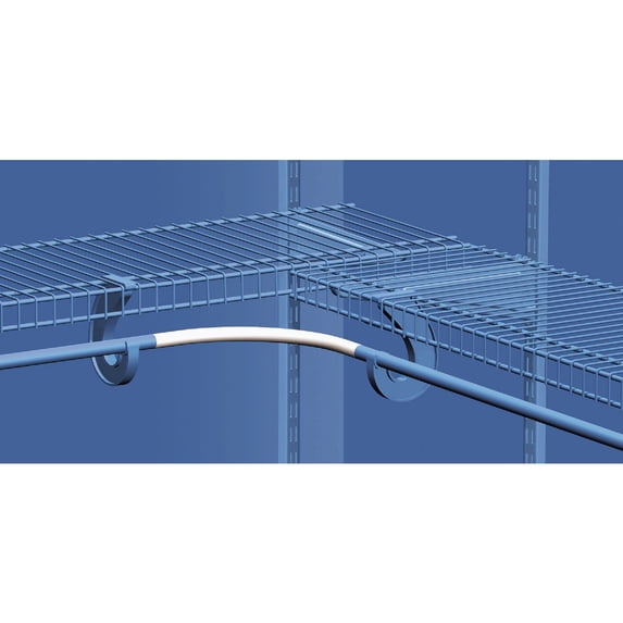 ClosetMaid SuperSlide Corner Rounder Bar Closet Rod - Hanging Steel - Multicolor