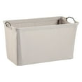 thumbnail image 1 of closetmaid 1623 wide wire frame fabric bin, light gray, 1 of 5
