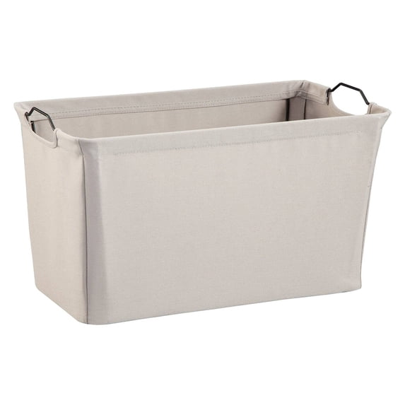 closetmaid 1623 wide wire frame fabric bin, light gray