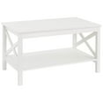 thumbnail image 1 of ClosetMaid X Frame Living Room Accent Coffee Table with Shelf, White, 1 of 7
