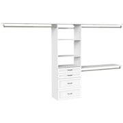 Closetmaid 10000-07311 Suitesymphony 5 To 10 Foot Wide Closet System - White