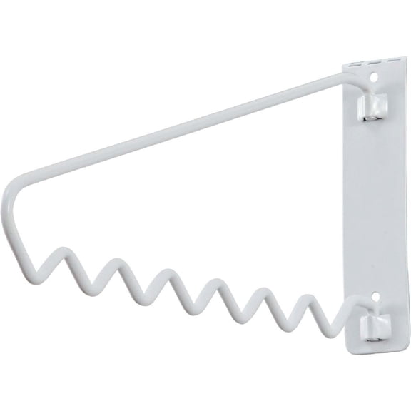 ClosetMaid Over-the-Door Closet Hanger Bar 121900 - Folding Epoxy Coated Steel - White
