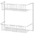 thumbnail image 1 of Closetmaid 2-Tiers Wire 12"W x 5"D Storage Shelves,White, 1 of 1