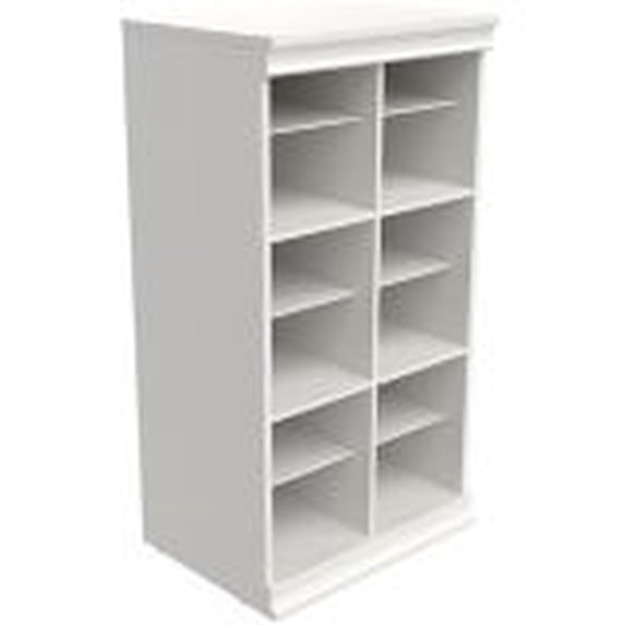 ClosetMaid 4560 Modular Closet Storage Stackable Shelf Unit with Dividers- White