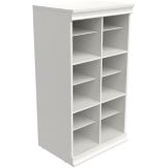 ClosetMaid 4560 Modular Closet Storage Stackable Shelf Unit with Dividers- White