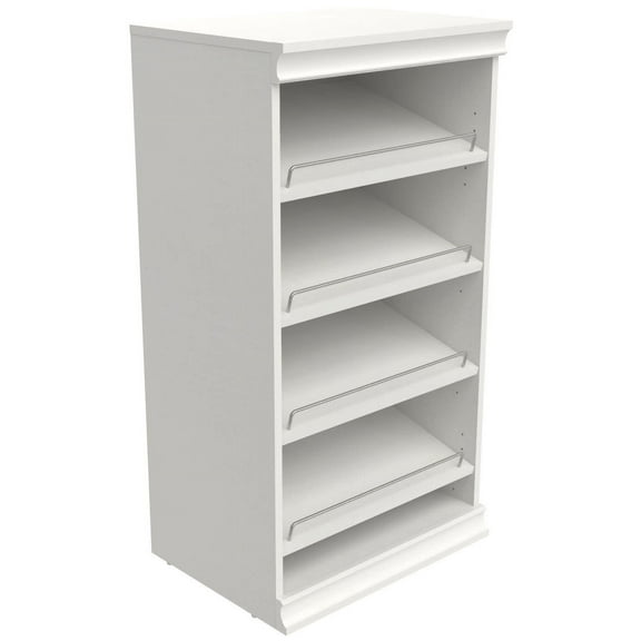 ClosetMaid 4566 Modular Closet Storage Stackable Shoe Shelf Unit- White