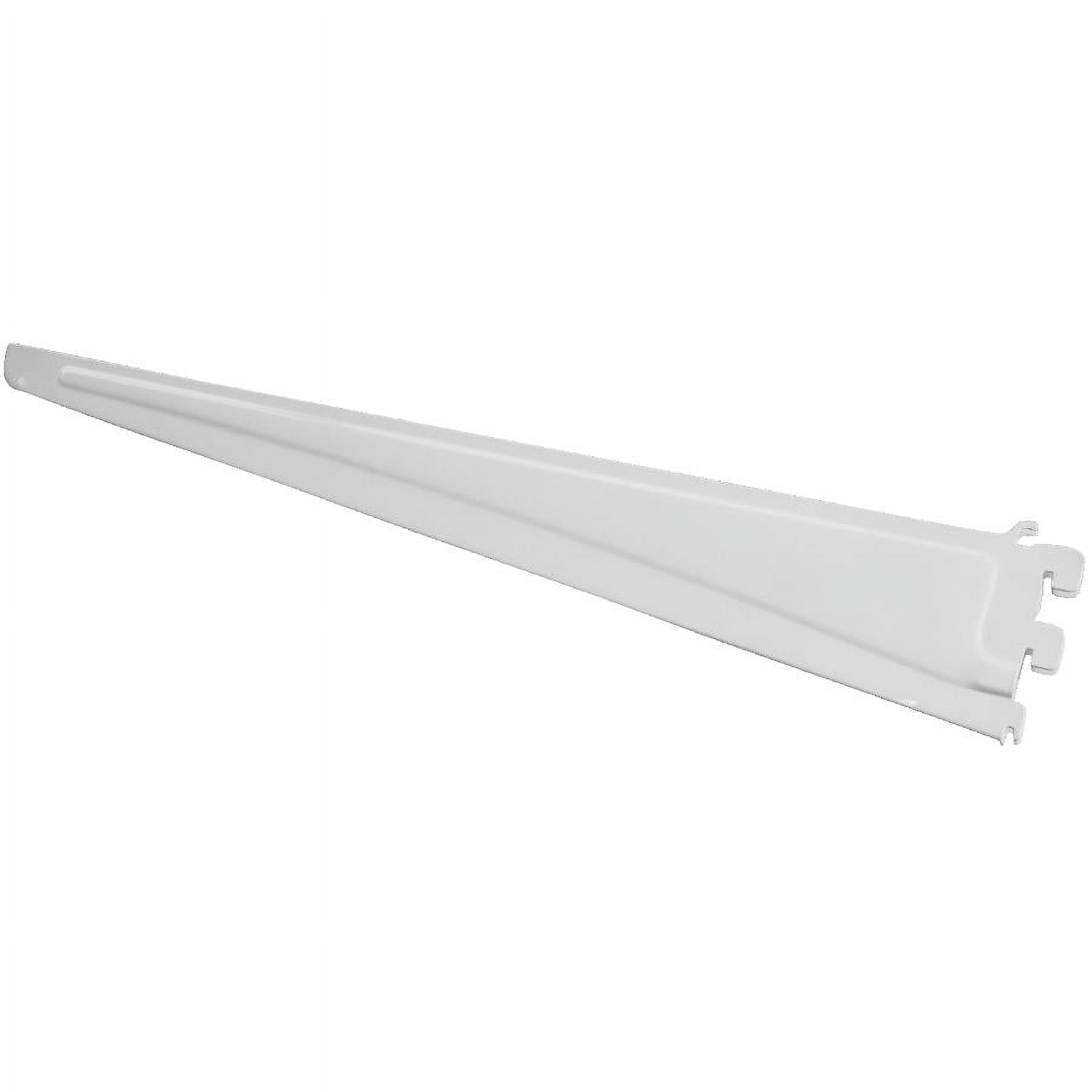 White Steel Adjustable Shelf Track Bracket for 20-inch Shelves