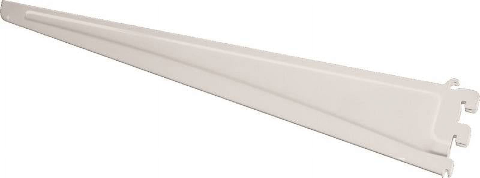 White Steel Adjustable Shelf Track Bracket for 20-inch Shelves