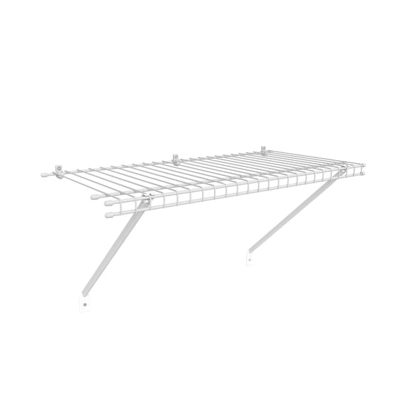 Closetmaid 2ft Multi-Purpose Storage Vinyl Coated Wire Shelf Kit, White