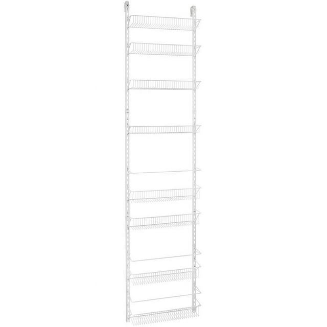 Closetmaid 8Tier AllAges Wire Wall and Door Rack, White