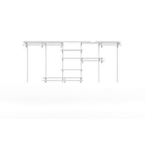 Closetmaid 881000 Shelftrack 7 To 10 Foot Wide Upper Closet Steel Wire Vinyl Coated