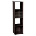 thumbnail image 1 of Closetmaid Decorative Stackable 4-Cube Cubeicals Organizer Storage, Espresso, 1 of 3