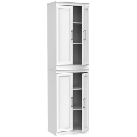 Closetmaid 10000-04812 Modular 21"W X 81"H Double Top And Bottom 6 Shelf Storage Cabinet
