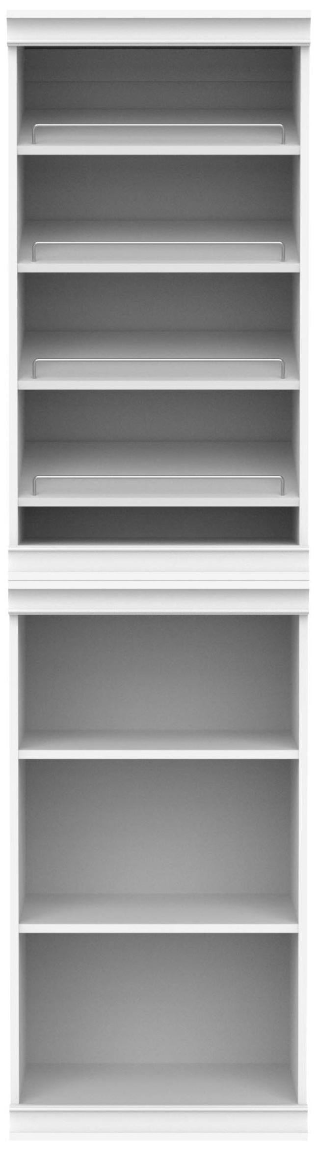 White Adjustable 7-Shelf Modular Closet Storage System