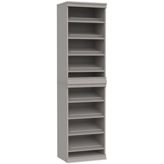 Closetmaid Ms-2116-8S Modular Storage Set Of (2) 21"W 4 Shelf Storage System Shoe Rack