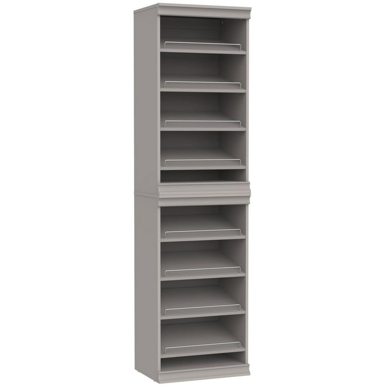 Closetmaid Ms 2116 8S Modular Storage 21 Wide 8 Shelf Laminate Shoe Organizer Unit Walmart