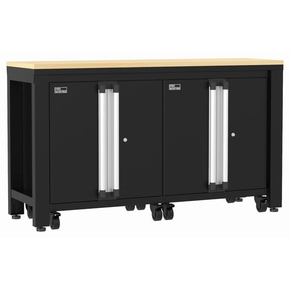 Closetmaid 1085840 Progarage 60-1/2"Wide 3 Piece Garage Tool Double Storage Cabinet And