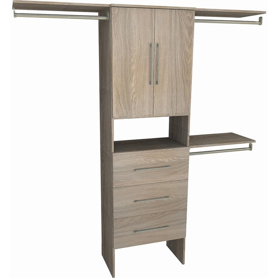 Closetmaid Ss-12015 Suitesymphony Adjustable Width Closet Organization System - Grey