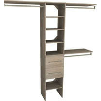 Closetmaid Ss16-Cos2dr-M Suitesymphony 6 To 9 Foot Wide Closet Organizer Tower System -