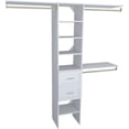 thumbnail image 1 of Closetmaid Ss16-Cos2dr Suitesymphony 6 To 9 Foot Wide Closet System Kit - White, 1 of 7