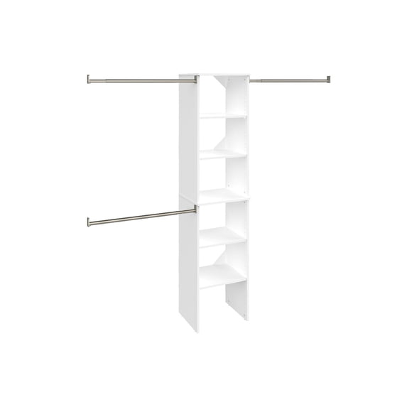closetmaid 4868 suitesymphony 16-inch starter tower kit, pure white