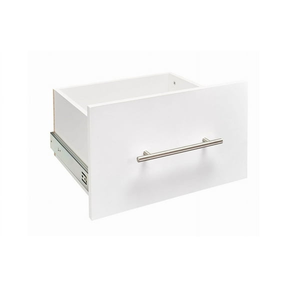 closetmaid 48725 suitesymphony modern 16-inch x 10-inch drawer, pure white