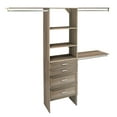 thumbnail image 1 of Closetmaid Ss25-Cos4dr Suitesymphony 7 To 10 Ft Wide Closet Organization System - Grey, 1 of 7