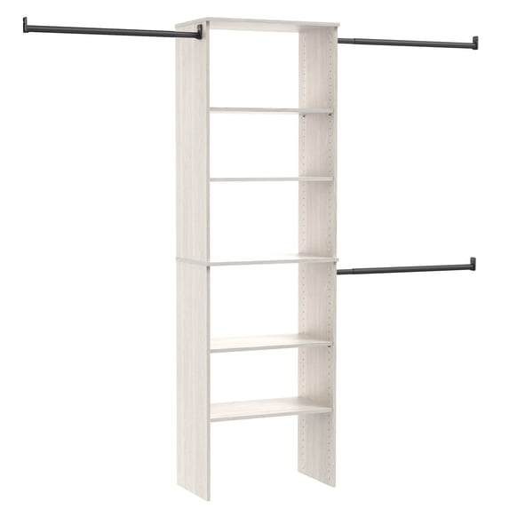 Closetmaid 10000-05059 Suitesymphony 7 To 10 Foot Wide Closet System Kit - White Timber