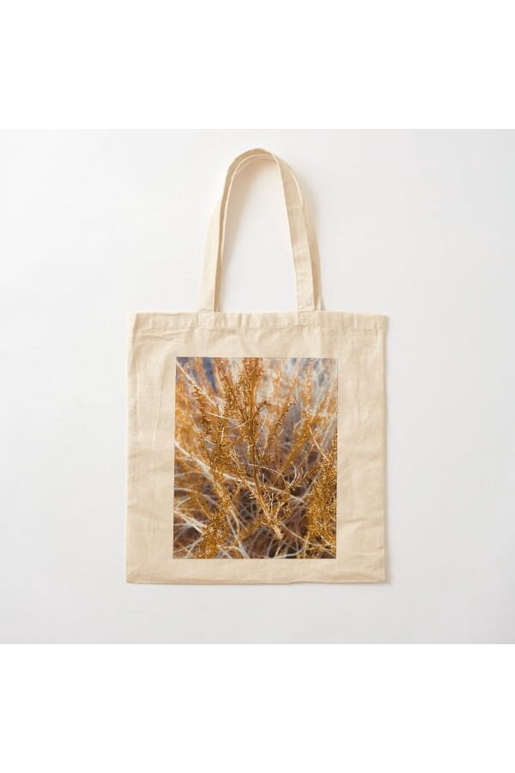 Closeup Dry Brown Grass Texture Abstract Background Canvas Tote Bags, Reusable Shopping Bag