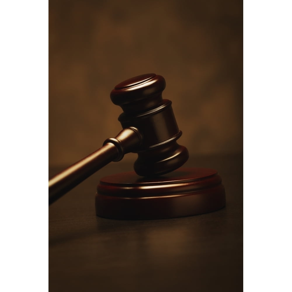 Closeup Of A Gavel Poster Print