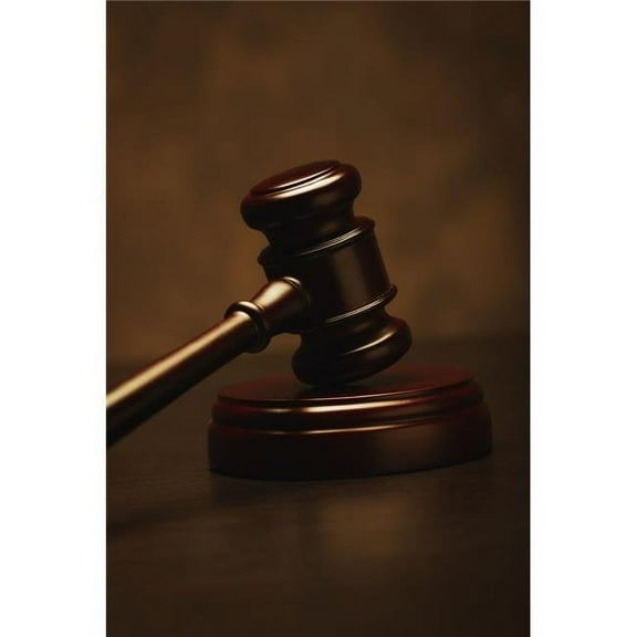 Closeup Of A Gavel Poster Print