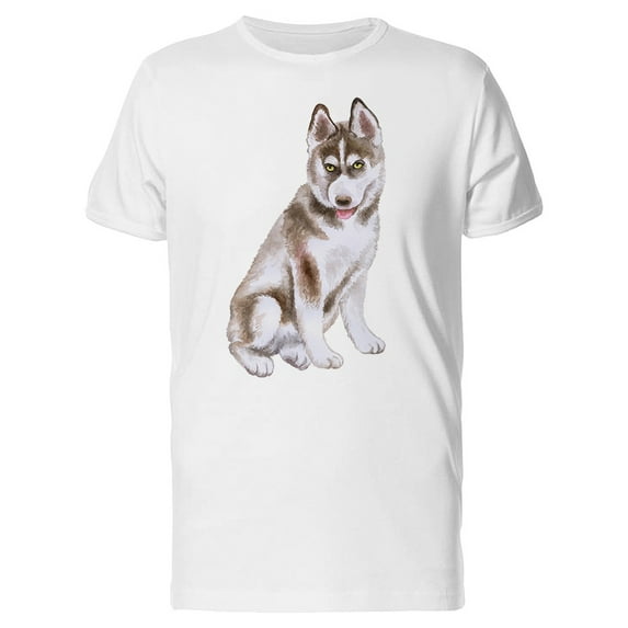 Closeup Of Brown Husky T-Shirt Men -Image by Shutterstock, Male 3X-Large