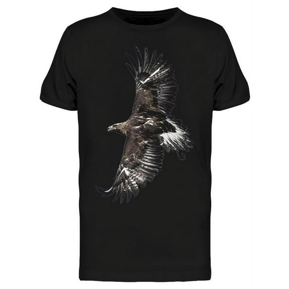 Closeup Of Flying Golden Eagle T-Shirt Men -Image by Shutterstock, Male XX-Large